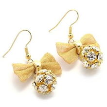 捷芮儿合金韩版耳坠 金绣球设计，点亮时尚珠宝新风尚